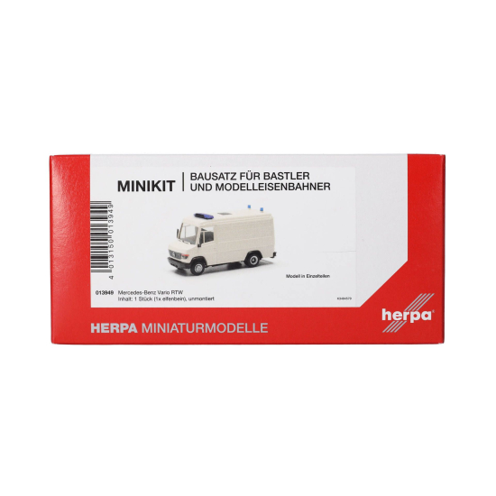 Herpa 013949 , MiniKit Mercedes-Benz Vario RTW , Kremowy , Skala 1:87